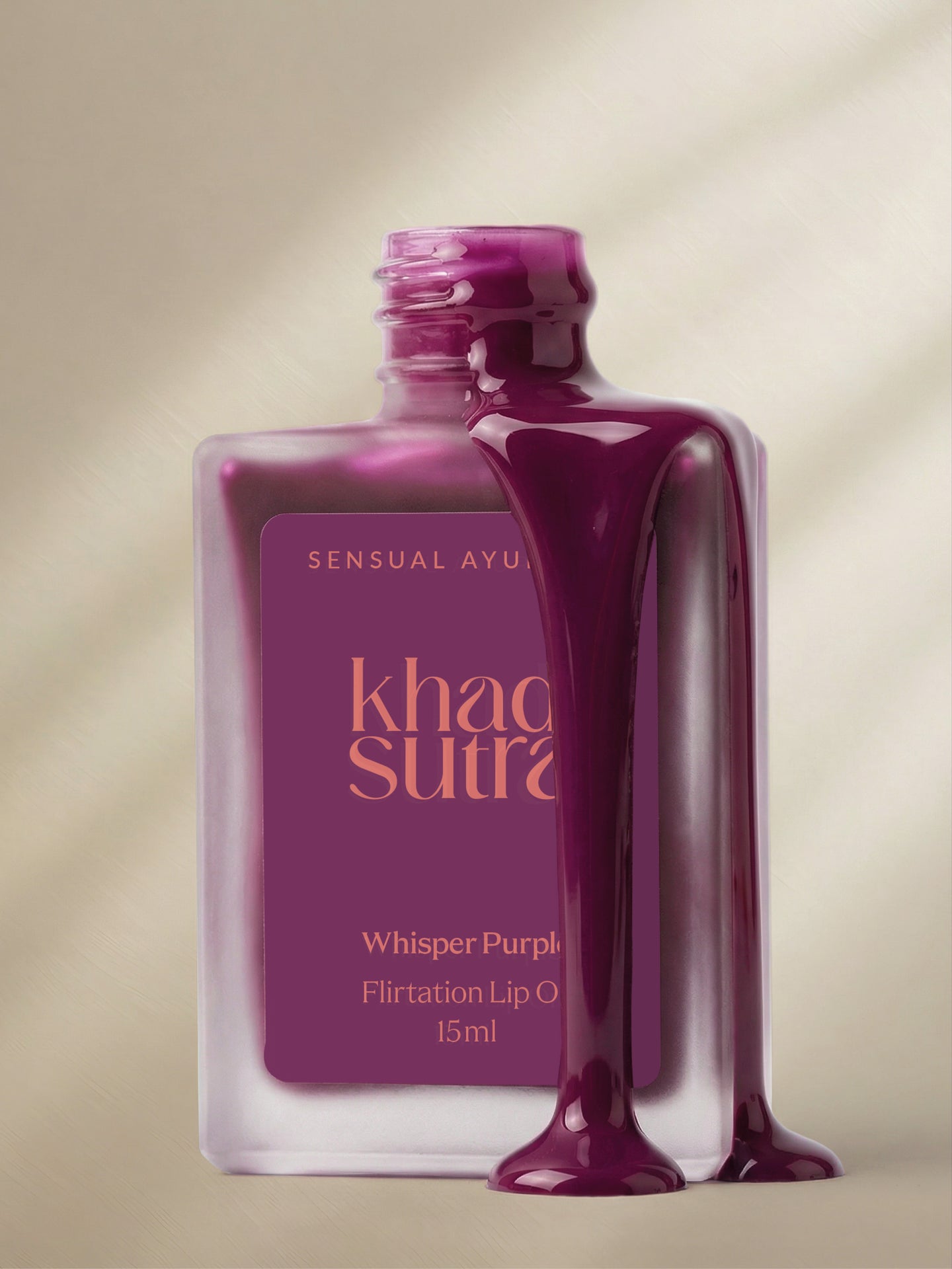 khadi sutra Lip Oil Whisper Purple