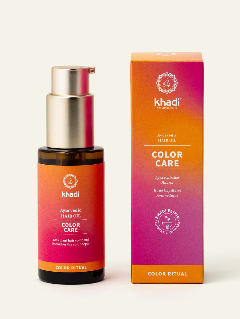 Confezione dell'olio per capelli Color Care di khadi Color Ritual